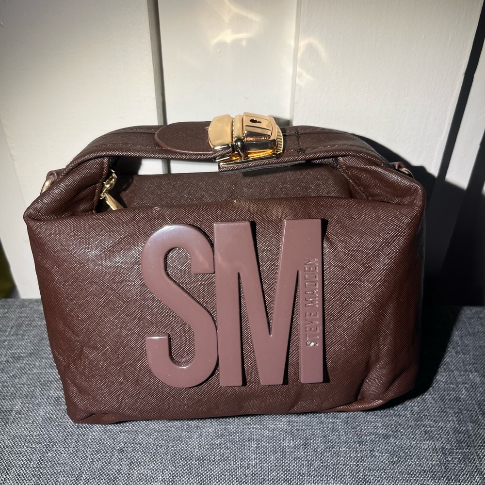 Steve Madden Brown and Gold Mini Bag